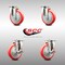 Service Caster 5 Inch 316SS Red Polyurethane Wheel Swivel Top Plate Caster Brakes SCC, 2PK SCC-SS31620S514-PPUB-RED-2-TLB-2 - alternate 6